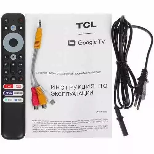 Телевизор TCL 55″ C645 4K QLED Black (Черный) Телевизор TCL 55″ C645 4K QLED Black (Черный)