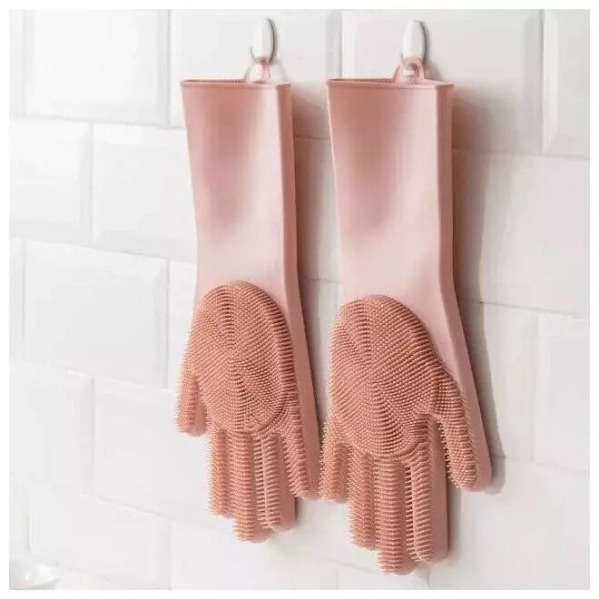 Силиконовые перчатки для уборки Xiaomi Silicone Cleaning Glove Pink (HH674) Pink (Розовый) Силиконовые перчатки для уборки Xiaomi Silicone Cleaning Glove Pink (HH674) Pink (Розовый)