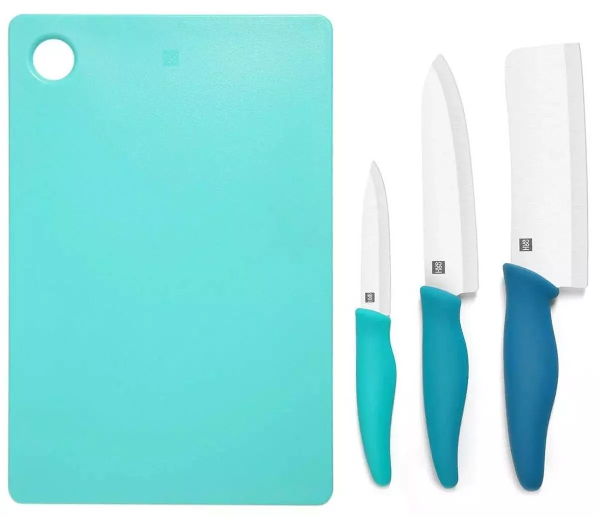 Набор Xiaomi Huohou Ceramic Knife Chopping Block Kit (3 ножа и доска) (HU0020) Набор Xiaomi Huohou Ceramic Knife Chopping Block Kit (3 ножа и доска) (HU0020)