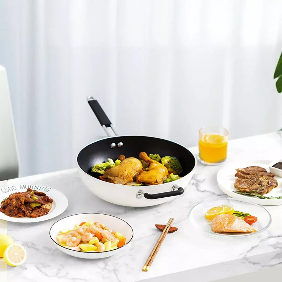 Сковорода Xiaomi Zhiwu Cooking Frying Pan 26cm (GJC03CM) White (Белый) Сковорода Xiaomi Zhiwu Cooking Frying Pan 26cm (GJC03CM) White (Белый)