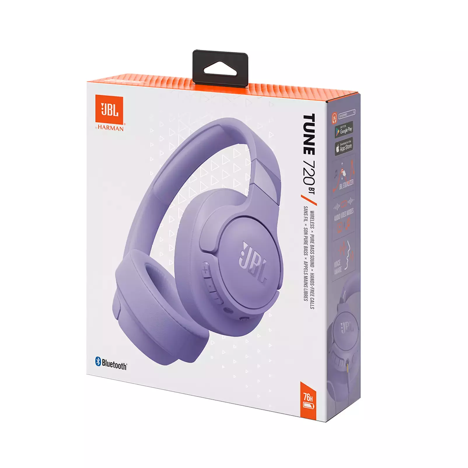 Бспроводные наушники JBL Tune 720BT Purple (Фиолетовый)