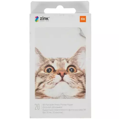 Фотобумага Xiaomi Mijia AR ZINK Portable Photo Printer Paper (20 листов) White (Белый) Фотобумага Xiaomi Mijia AR ZINK Portable Photo Printer Paper (20 листов) White (Белый)