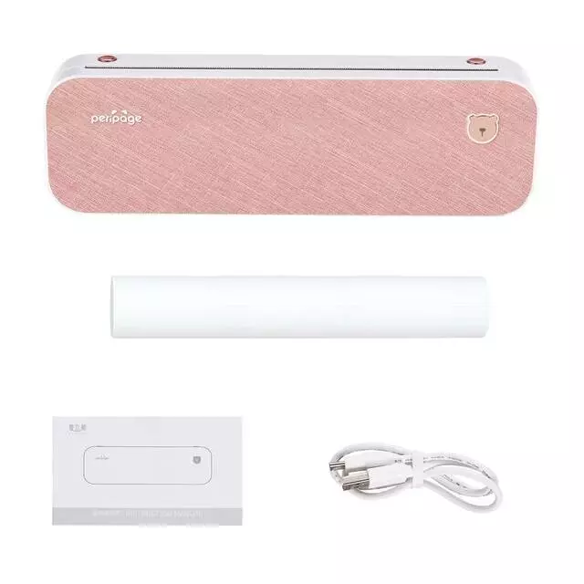 Портативный термопринтер Xiaomi PeriPage A4 Bluetooth USB Портативный термопринтер Xiaomi PeriPage A4 Bluetooth USB