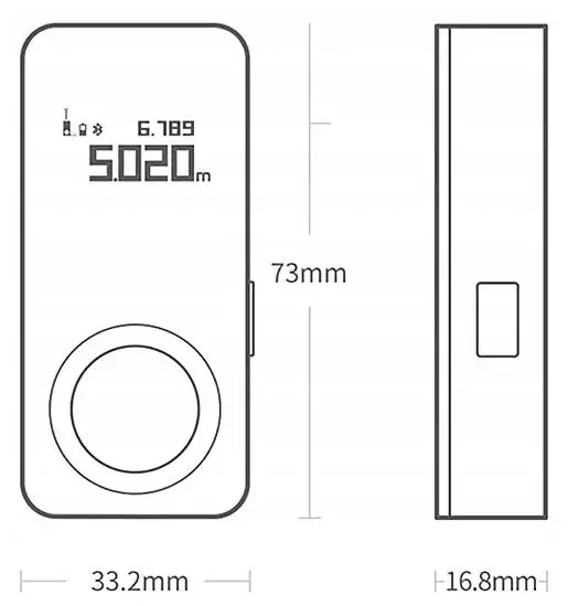 Лазерный дальномер Xiaomi HOTO Smart Laser QWCJY001 Black (Черный)