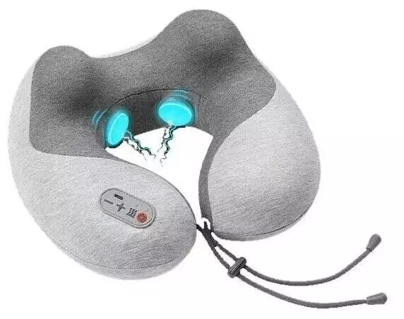 Массажная подушка дорожная Momoda Massage Hot Pillow Gray (Серый) Массажная подушка дорожная Momoda Massage Hot Pillow Gray (Серый)
