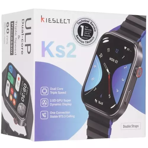 Умные часы Kieslect Smart Calling Watch Ks2 Note (YFT2151EU) Black (Черный) Global Version Умные часы Kieslect Smart Calling Watch Ks2 Note (YFT2151EU) Black (Черный) Global Version