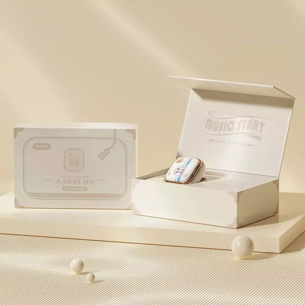 Беспроводные наушники Xiaomi Rock Retro Style TWS Earphone Beatles Beige (Бежевый) Беспроводные наушники Xiaomi Rock Retro Style TWS Earphone Beatles Beige (Бежевый)