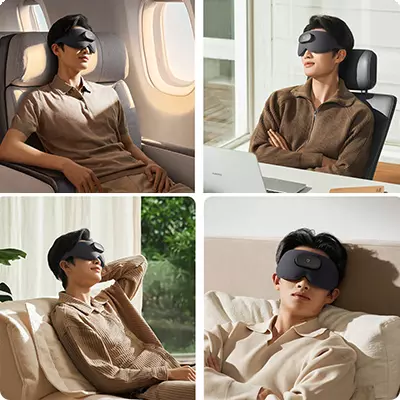 Массажер для глаз Xiaomi Mijia Intelligent Massage Eye Mask (MJAMZYMYY01) Black (Черный)