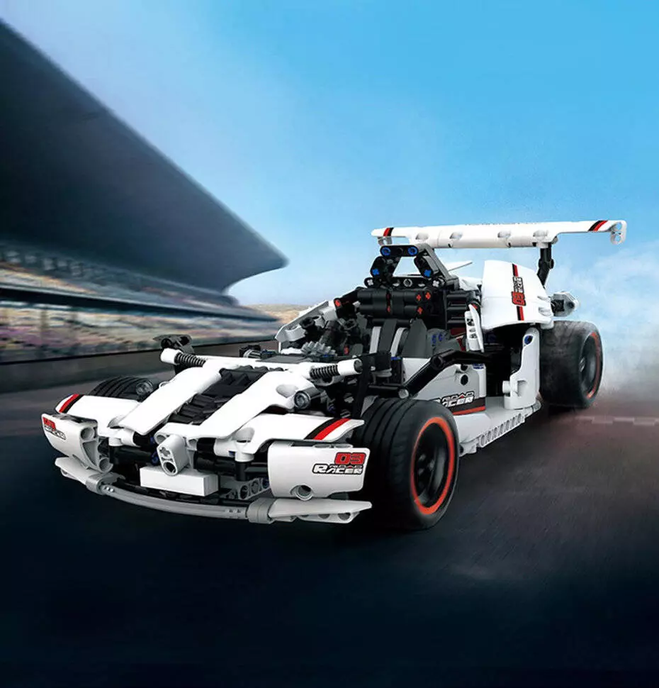 Конструктор электромеханический Xiaomi MITU Smart Building Blocks Road Racing (GLSC01IQI) White (Белый)