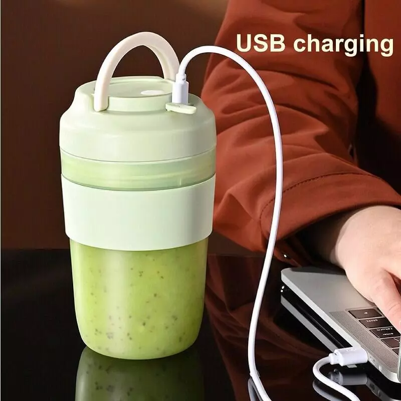 Портативная соковыжималка блендер Zolele Portable Electric Juicer Cup (Zi102) Green (Зеленый) EU Портативная соковыжималка блендер Zolele Portable Electric Juicer Cup (Zi102) Green (Зеленый) EU