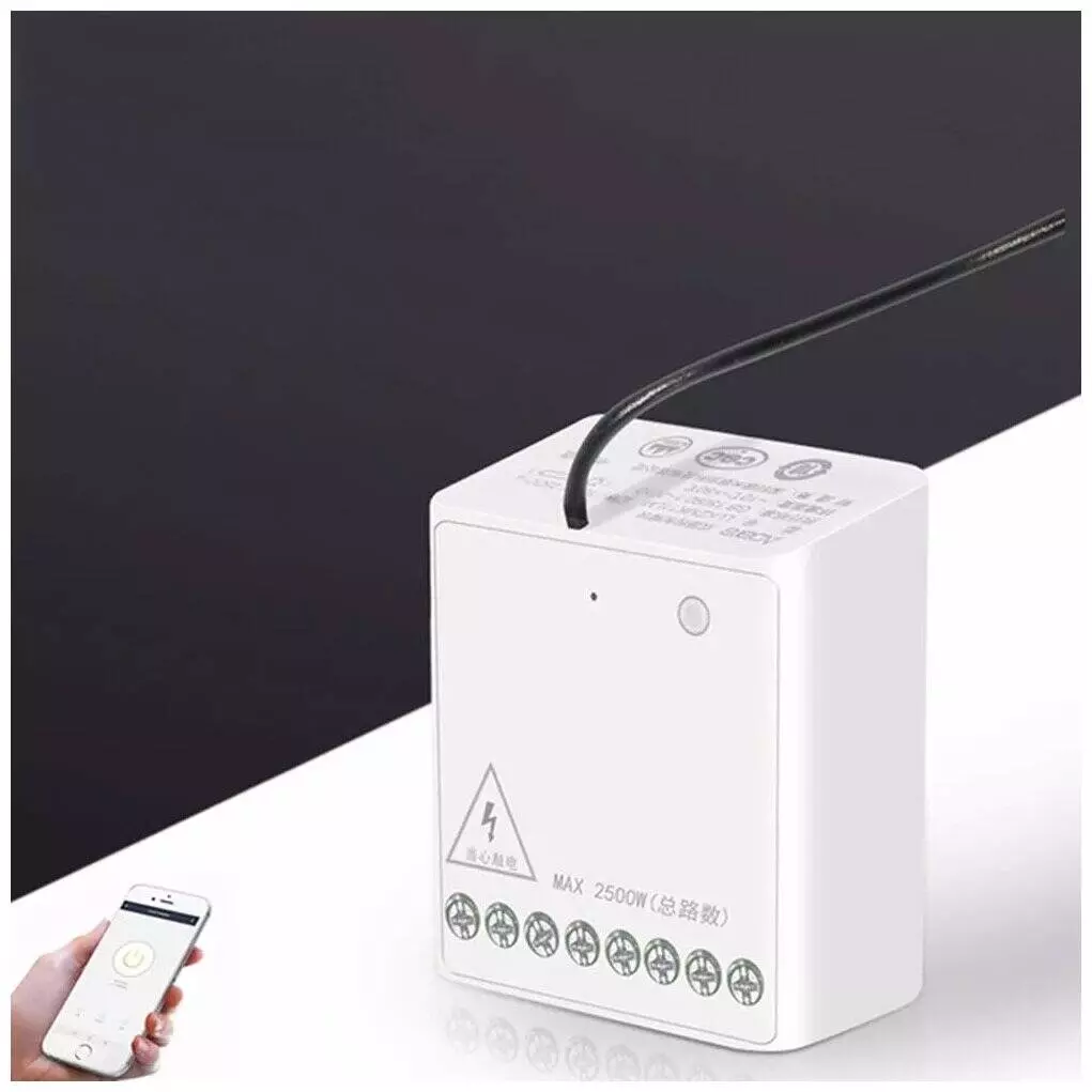 Реле двухсторонний беспроводной модуль управления Aqara Wireless Relay 2 Channels (LLKZMK11LM) White (Белый)
