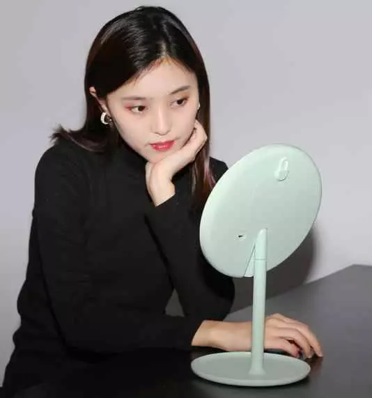 Зеркало косметическое Xiaomi DOCO Daylight Small Mojito Mirror Pro (HZJ001) Green (Зеленый)