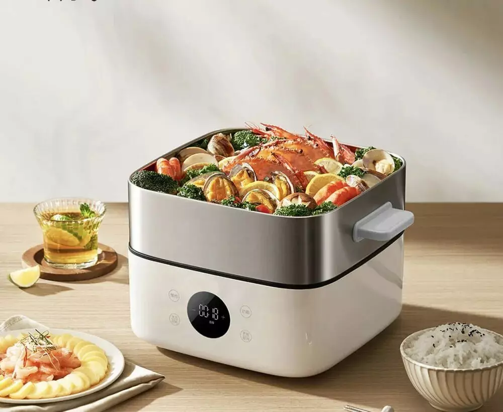 Пapовapкa Xiaomi Mijia Multifunctional Electric Steamer S1 (MES03) 13L White (Белый) Пapовapкa Xiaomi Mijia Multifunctional Electric Steamer S1 (MES03) 13L White (Белый)