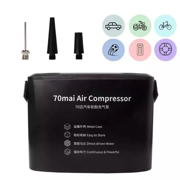 Автомобильный компрессор 70mai Air Compressor (Midrive TP01) Black (Черный) Global Version Автомобильный компрессор 70mai Air Compressor (Midrive TP01) Black (Черный) Global Version