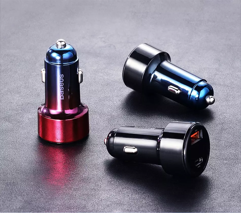 Автомобильное зарядное устройство Baseus Dual QC 45W Black (Черный) Автомобильное зарядное устройство Baseus Dual QC 45W Black (Черный)