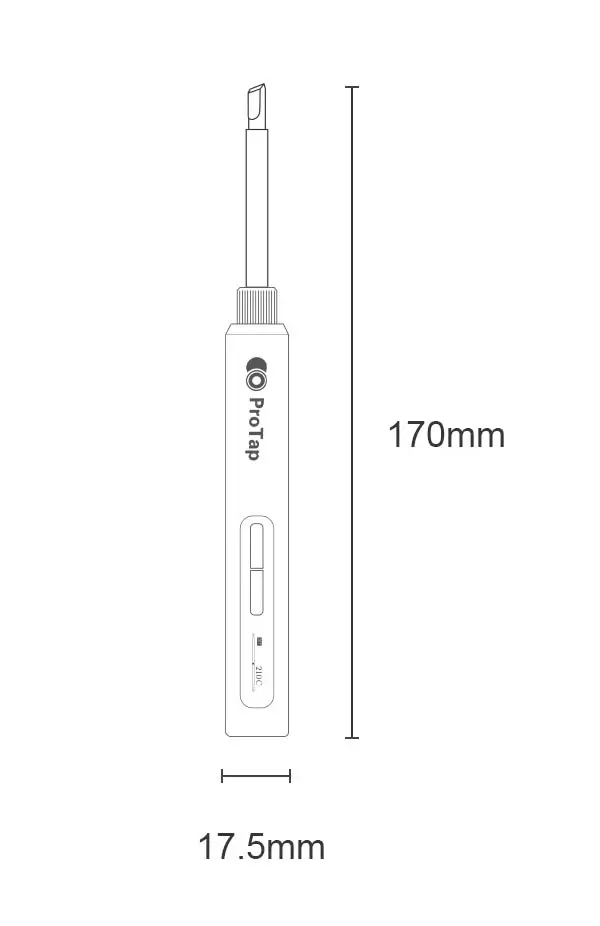 Беспроводной паяльник ProTap (PTET65) Gray (Серый) Беспроводной паяльник ProTap (PTET65) Gray (Серый)