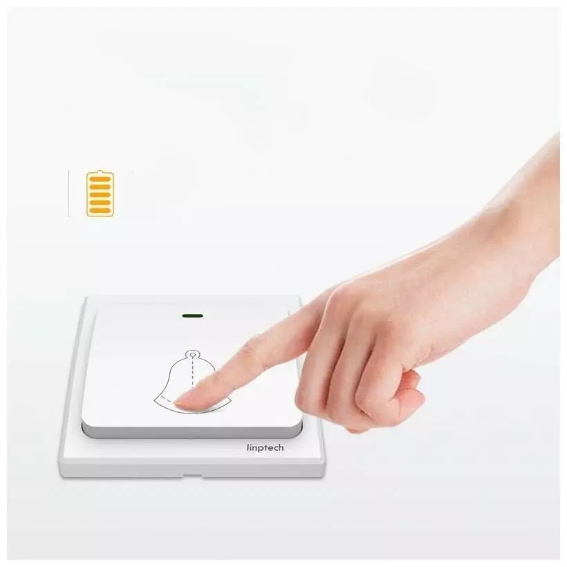 Беспроводной дверной звонок Xiaomi Linptech Self Powered Wireless Doorbell G1 White (Белый) EU Беспроводной дверной звонок Xiaomi Linptech Self Powered Wireless Doorbell G1 White (Белый) EU