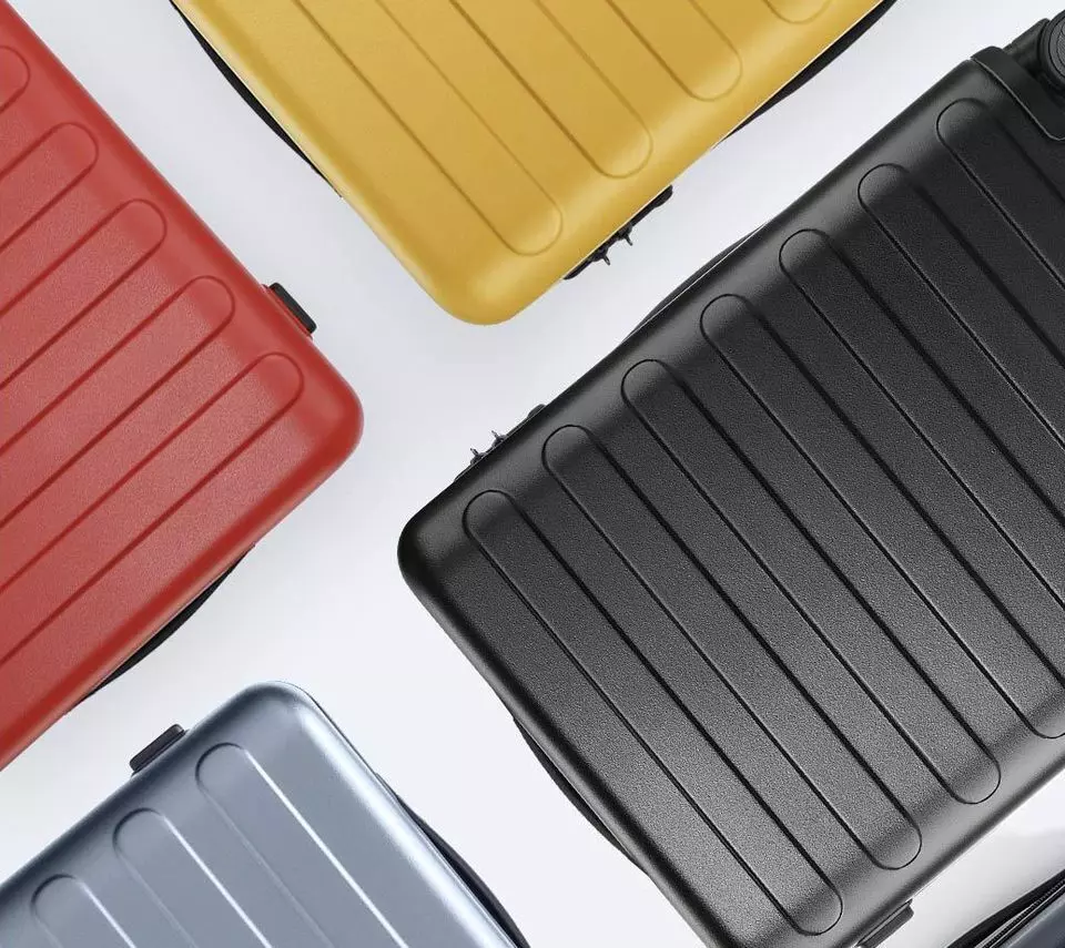 Чемодан 90 Points Fun Seven Bar Business Suitcase 20" Red (Красный)