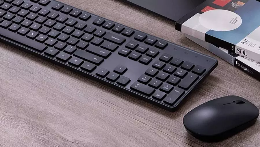 Клавиатура и мышка беспроводная Xiaomi Mijia Wireless Set 2 (WXJS02YM) Black (Черный)