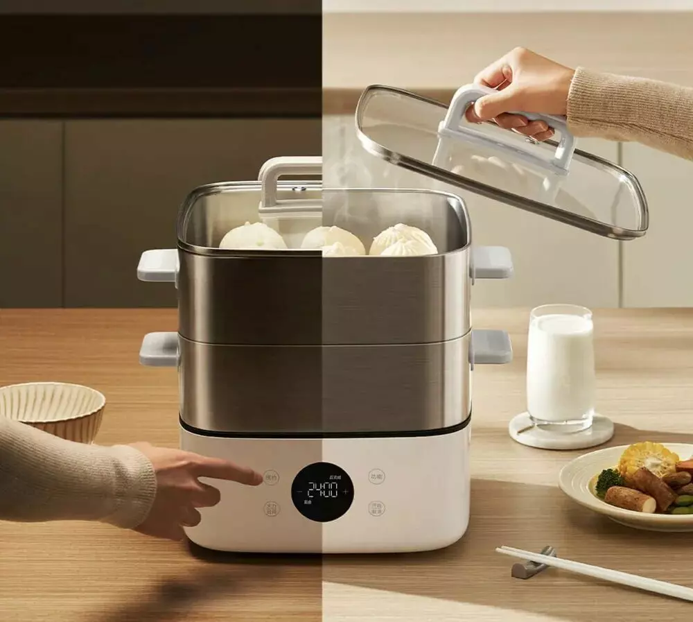 Пapовapкa Xiaomi Mijia Multifunctional Electric Steamer S1 (MES03) 13L White (Белый) Пapовapкa Xiaomi Mijia Multifunctional Electric Steamer S1 (MES03) 13L White (Белый)