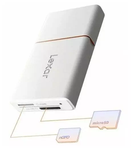 Кардридер Xiaomi Lexar NM 2 в 1, USB 3,1, с разъемом Type C White (Белый) Кардридер Xiaomi Lexar NM 2 в 1, USB 3,1, с разъемом Type C White (Белый)