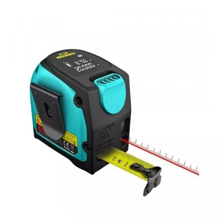 Лазерный уровень Xiaomi MILESEEY Laser Ranging Tape Measure DT10 40 м Gray (Серый)