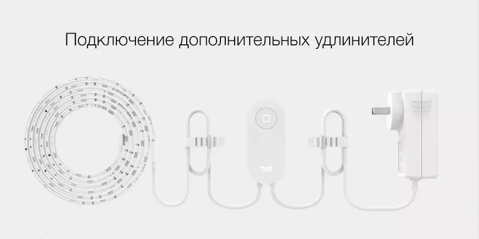 Светодиодная лента Yeelight Lightstrip Plus Extension (YLOT01YL) удлинитель 1 м White (Белый) Светодиодная лента Yeelight Lightstrip Plus Extension (YLOT01YL) удлинитель 1 м White (Белый)