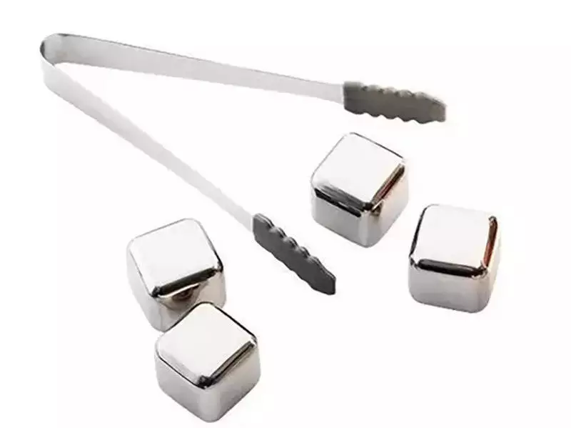 Охлаждающие камни для виски (4 шт.) Circle Joy Ice Cubes (CJ-BK03) Silver (Серебристый) Охлаждающие камни для виски (4 шт.) Circle Joy Ice Cubes (CJ-BK03) Silver (Серебристый)