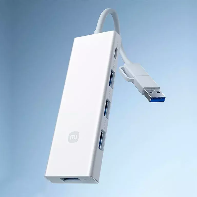 Адаптер USB-хаб Xiaomi Multifunctional HUB 4-in-1 Dual Head Splitter (XMSTFXQ01YM) White (Белый) CN Адаптер USB-хаб Xiaomi Multifunctional HUB 4-in-1 Dual Head Splitter (XMSTFXQ01YM) White (Белый) CN