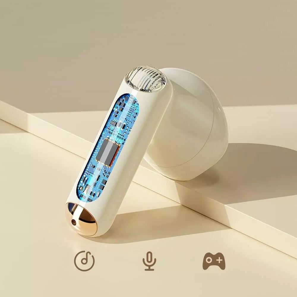 Беспроводные наушники Xiaomi Rock Retro Style TWS Earphone Camera Beige (Бежевый)