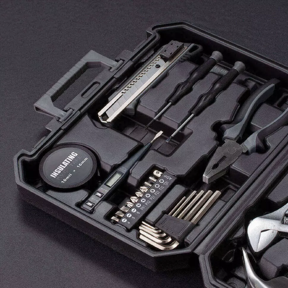 Набор инструментов Jiuxun Tools 60 in 1 Daily Life Kit (60 предм.) Black (Черный) Набор инструментов Jiuxun Tools 60 in 1 Daily Life Kit (60 предм.) Black (Черный)