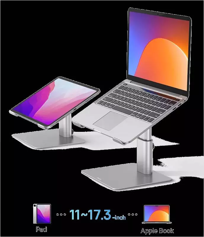 Подставка для ноутбука Baseus Metal Adjustable Laptop Stand (LUJS000012) Silver (Серебристый) Подставка для ноутбука Baseus Metal Adjustable Laptop Stand (LUJS000012) Silver (Серебристый)