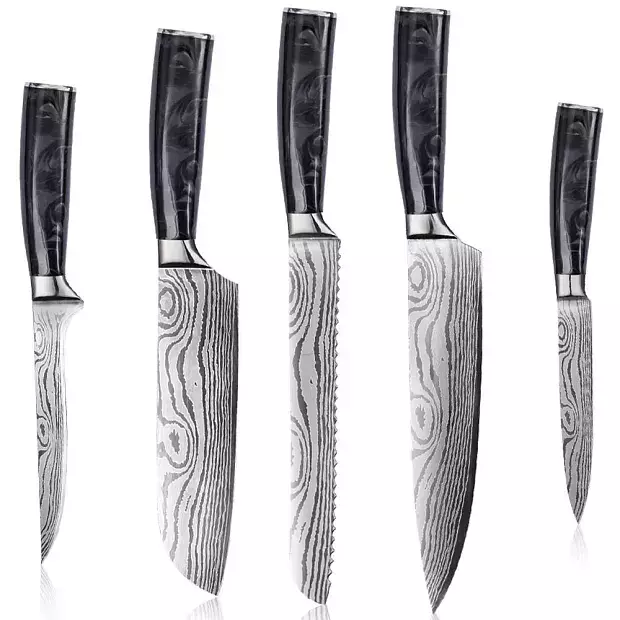 Набор кухонных ножей Spetime 5-Pieces Kitchen Knife Set (G05-BL)