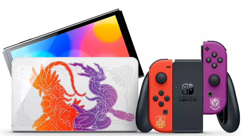 Игровая консоль Nintendo Switch OLED 64GB Pokemon Scarlet/Violet Edition (Красный/Фиолетовый) HK Игровая консоль Nintendo Switch OLED 64GB Pokemon Scarlet/Violet Edition (Красный/Фиолетовый) HK