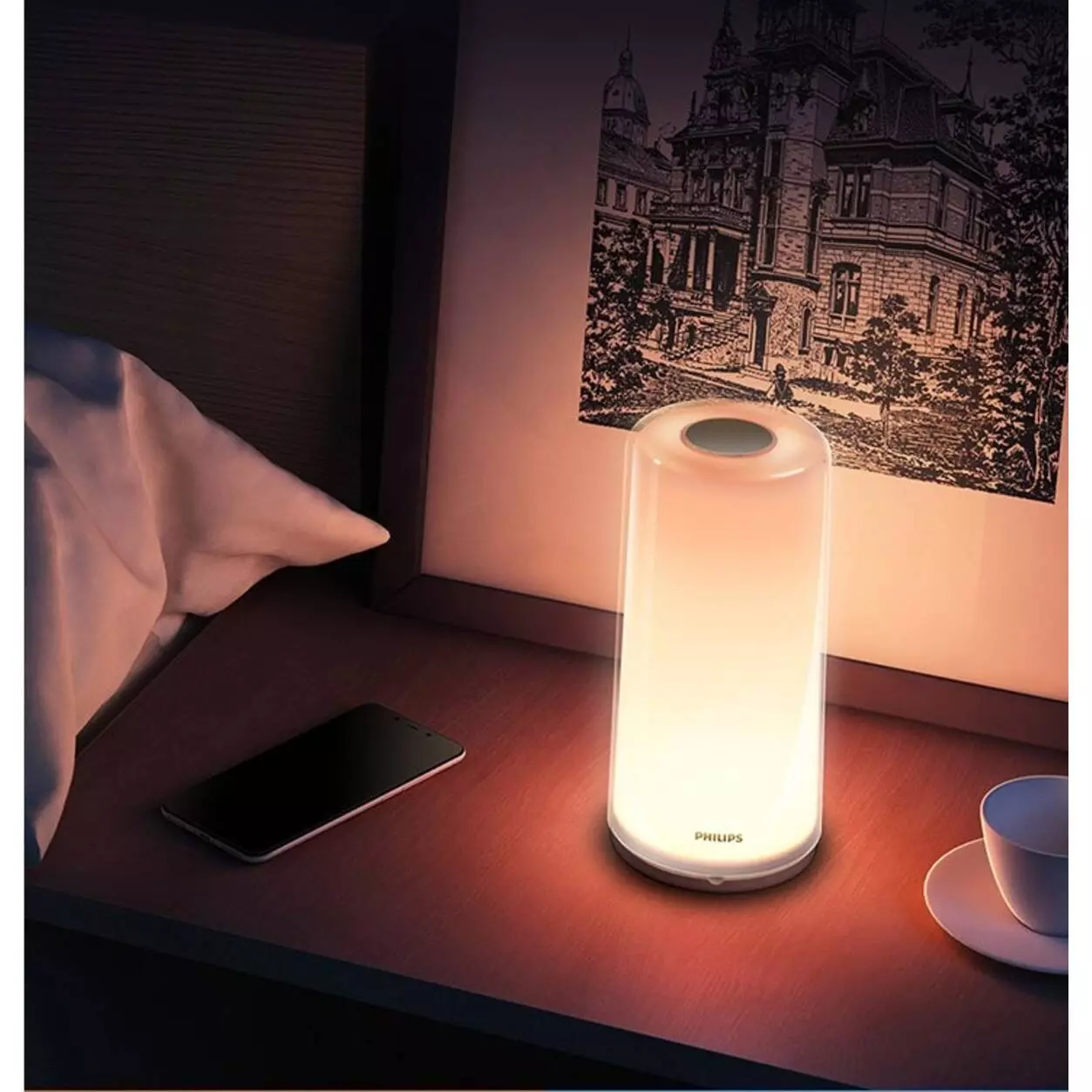 Ночник Xiaomi MiJia Philips Rui Chi Bedside Lamp White (Белый) Ночник Xiaomi MiJia Philips Rui Chi Bedside Lamp White (Белый)