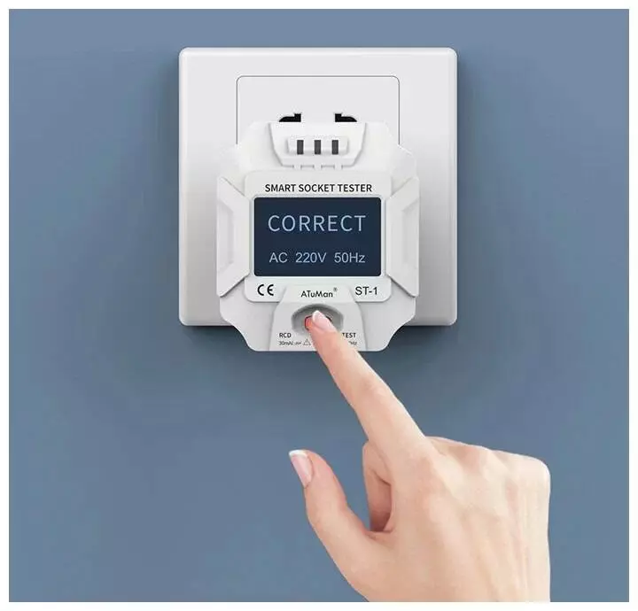 Тестер розеток Xiaomi Duka Smart Power Socket Detector (ST-1) White (Белый) Тестер розеток Xiaomi Duka Smart Power Socket Detector (ST-1) White (Белый)