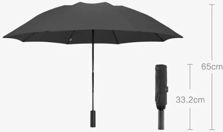 Зонт 90 Points с светодиодным фонариком Automatic Umbrella with LED Flashlight Black (Черный) Зонт 90 Points с светодиодным фонариком Automatic Umbrella with LED Flashlight Black (Черный)
