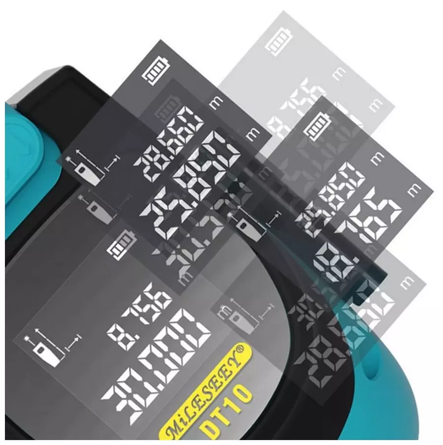 Лазерный уровень Xiaomi MILESEEY Laser Ranging Tape Measure DT10 40 м Gray (Серый)