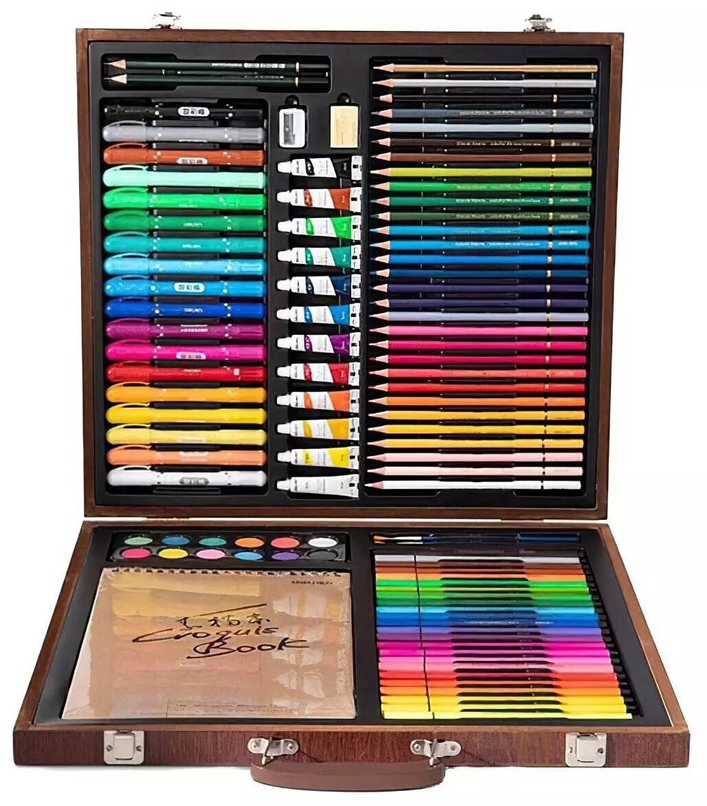 Набор для рисования Xiaomi DELI Painting Set Wooden Box Набор для рисования Xiaomi DELI Painting Set Wooden Box