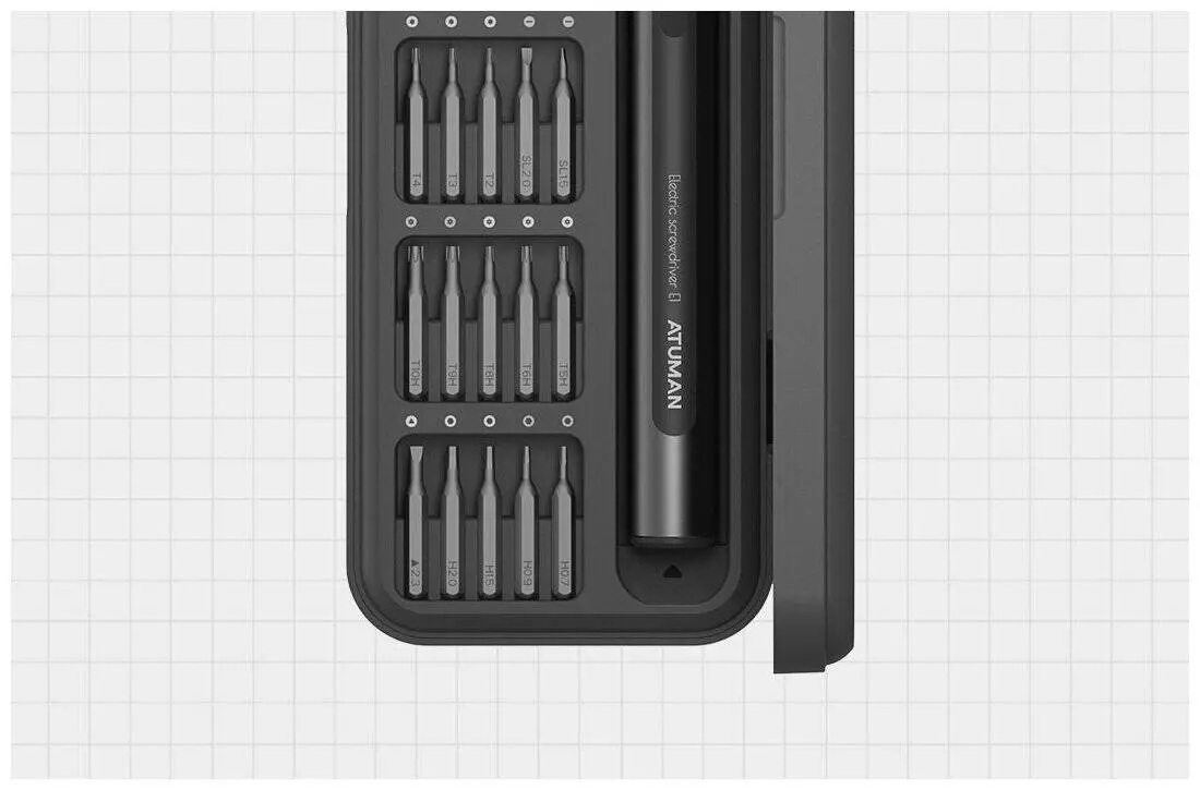 Аккумуляторная отвертка DUKA E1 Electric Precisoon Screwdriver Set 25 in 1 Black (Черный) Аккумуляторная отвертка DUKA E1 Electric Precisoon Screwdriver Set 25 in 1 Black (Черный)