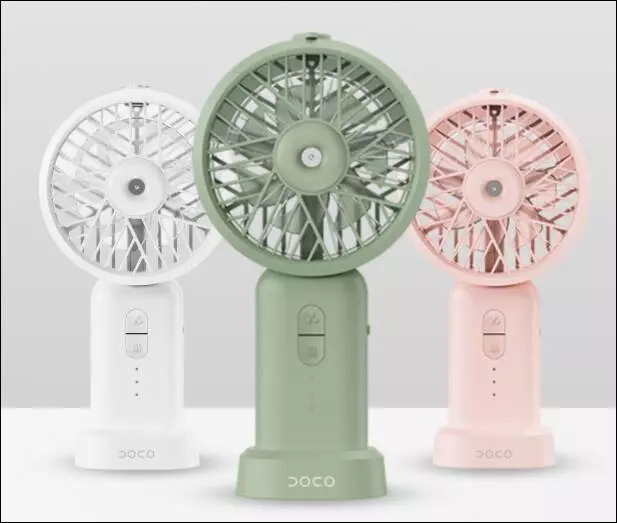 Портативный вентилятор Doco HF001 Pink (Розовый) Портативный вентилятор Doco HF001 Pink (Розовый)