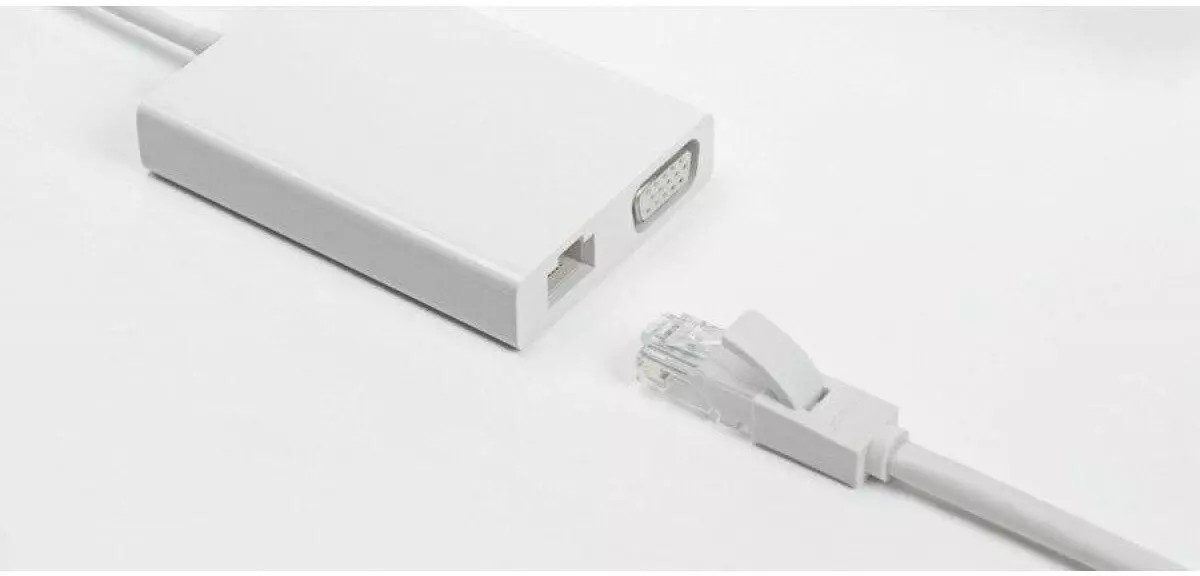 Адаптер-Хаб Xiaomi USB-C to VGA Gigabit Ethernet Multifunction Adapter (ZJQ04TM) White (Белый) Адаптер-Хаб Xiaomi USB-C to VGA Gigabit Ethernet Multifunction Adapter (ZJQ04TM) White (Белый)