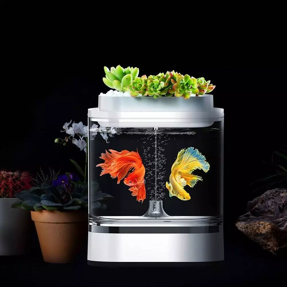 Аквариум Xiaomi Geometry Mini Lazy Fish Tank Pro C300 White (Белый) Аквариум Xiaomi Geometry Mini Lazy Fish Tank Pro C300 White (Белый)