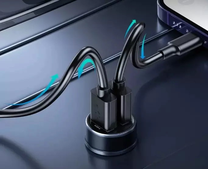 Автомобильное зарядное устройство WEKOME WP-C46 Black (Черный) Автомобильное зарядное устройство WEKOME WP-C46 Black (Черный)