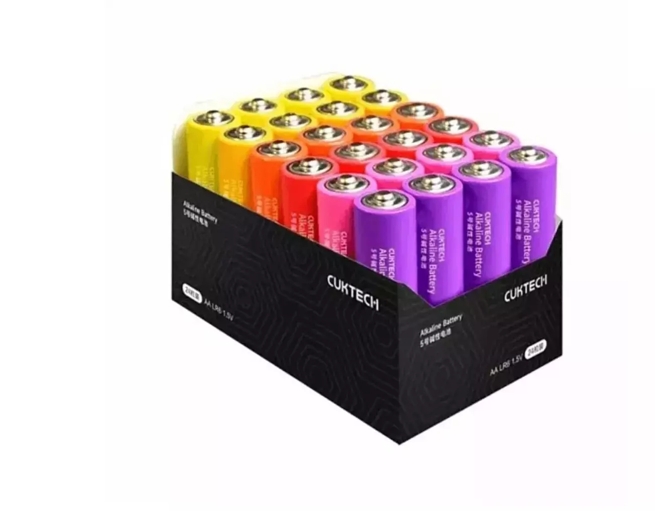 Батарейки Xiaomi CUKTECH LR6 1.5V тип AA 24 шт. B08 Color (Цветной) Батарейки Xiaomi CUKTECH LR6 1.5V тип AA 24 шт. B08 Color (Цветной)