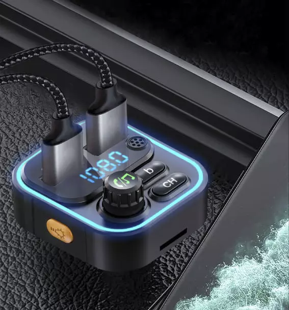 Автомобильное зарядное устройство WEKOME MP3 WP-C52 Black (Черный) Автомобильное зарядное устройство WEKOME MP3 WP-C52 Black (Черный)