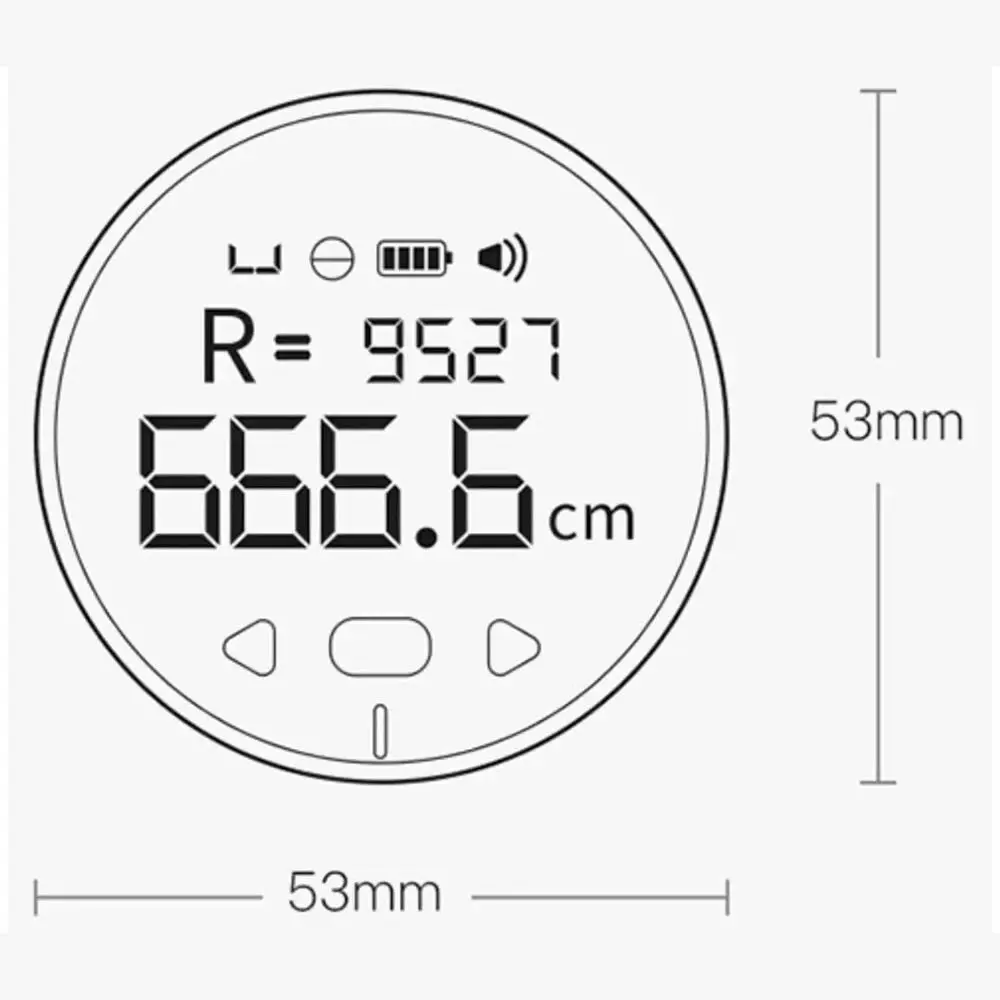 Рулетка электронная Xiaomi DUKA/ATuMan Mini Q Electronic Ruler Black (Черный)