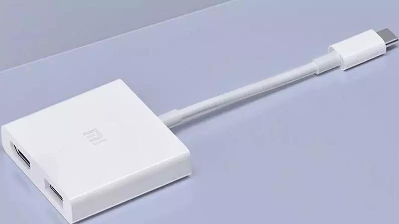 Адаптер Xiaomi Type-C - USB/HDMI USB-C HDMI (MZJQCH2TM) White (Белый) CN