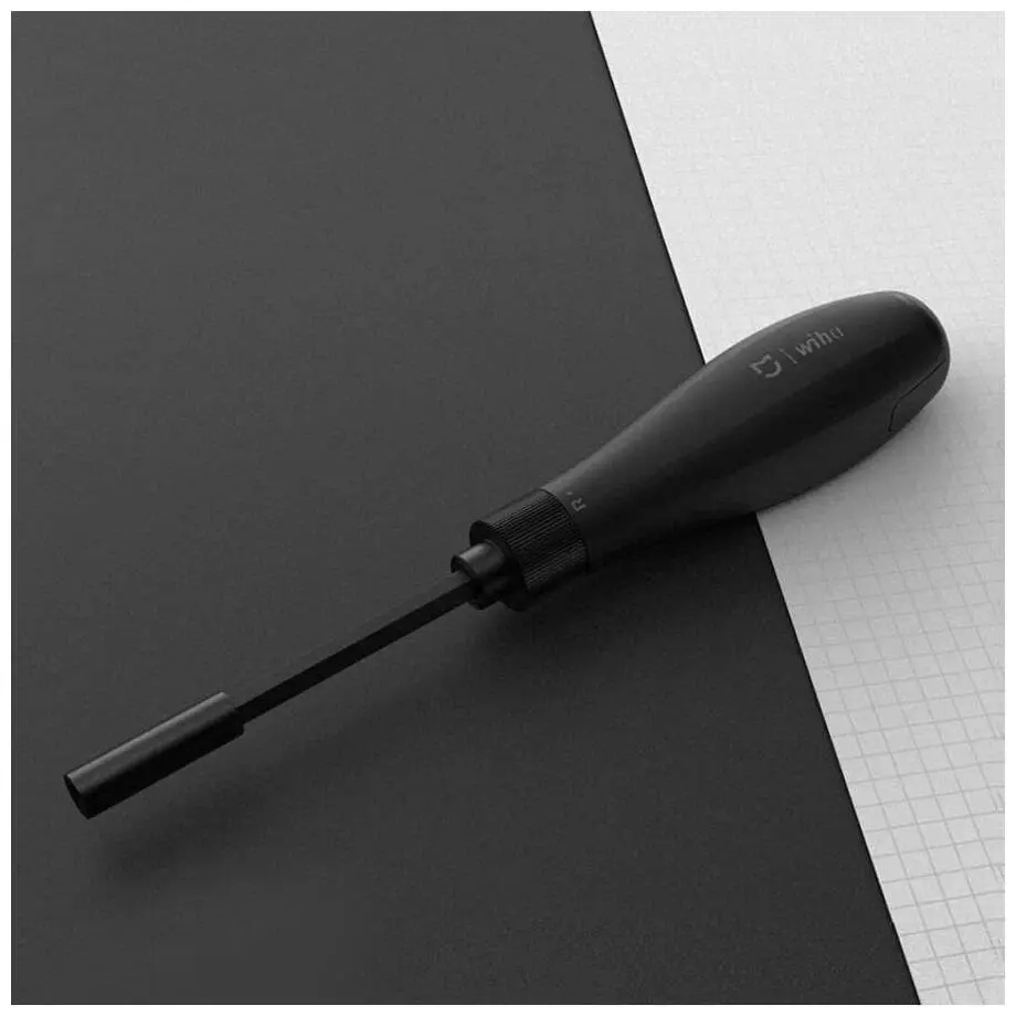 Отвёртка со сменными битами Xiaomi Mijia Wiha 8 in 1 Ratchet Screwdriver (10 предм.) Black (Черный)