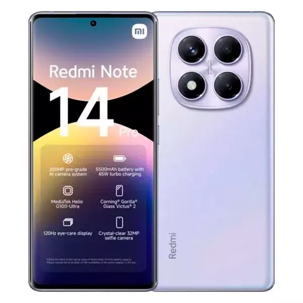 Xiaomi Redmi Note 14 Pro 4G 12/256GB Purple (Фиолетовый) Global Version
